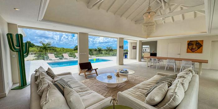 1.Location villa piscine vue mer Saint François Guadeloupe_Vue ensemble